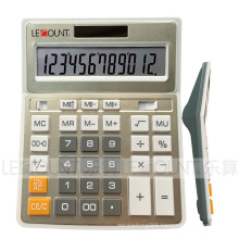 12 Digits Dual Power Gold Metal Color Office Calculator (CA1092B-G)